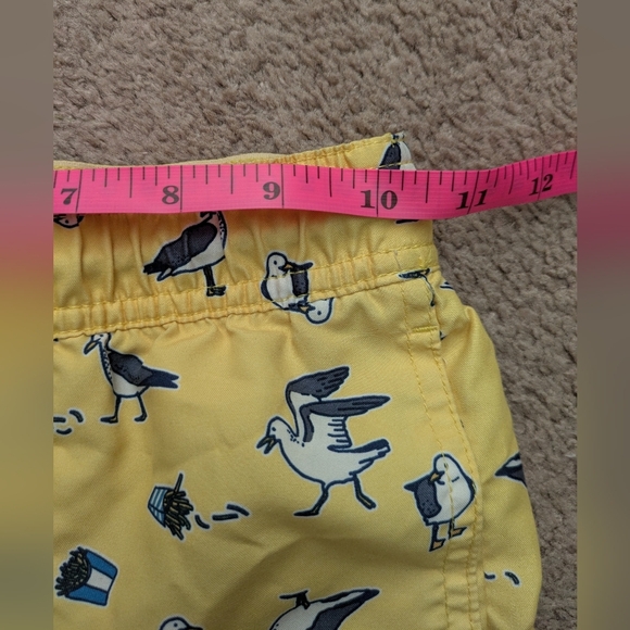 Cat & Jack Target Youth Boys Yellow Seagull Swim Trunks Small 6 / 7 - Picture 10 of 12